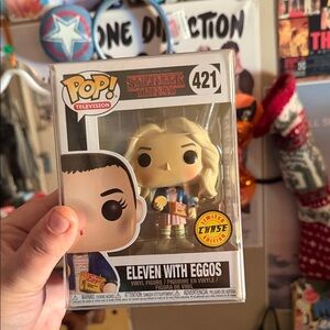 Funko Pop! Eleven with Eggos Figure - Blonde and Blue